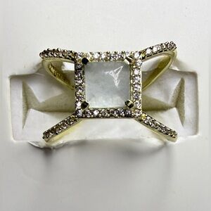 Elegant Gold plated blue chalcedony